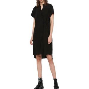 Beautiful silk Allsaints Willow Dress Black XS
